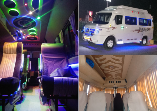 Tempo traveller rent in Bangalore | 14 seater tempo traveller Bangalore | Force tempo traveller 12 seater price