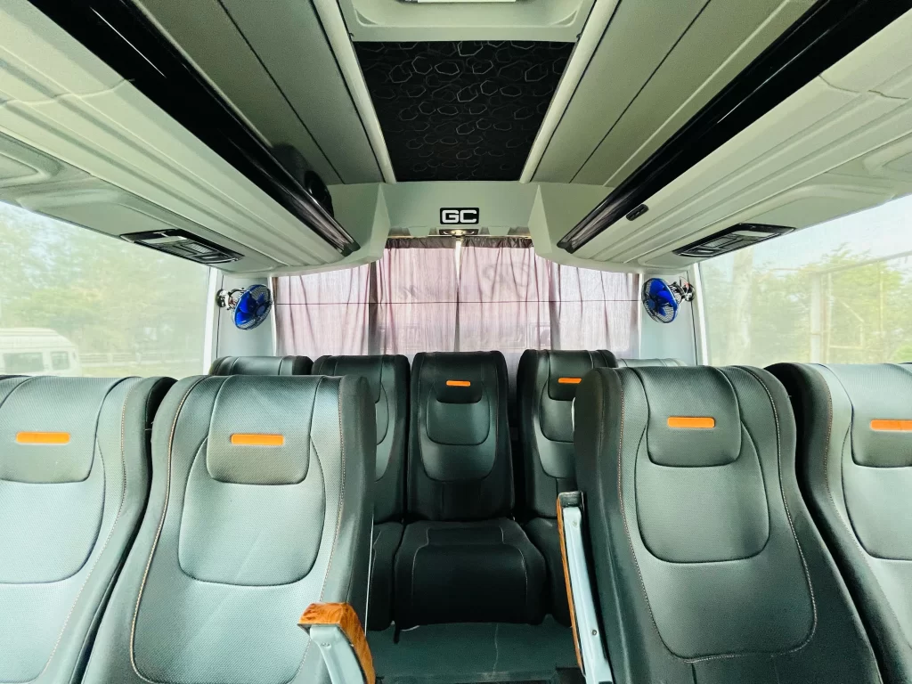 tempo traveller interior design in bangalore