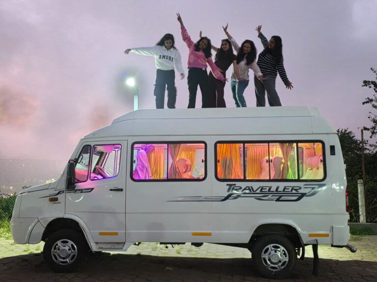 Luxury tempo traveller on rent in Bangalore for group trips and outstation travel by Arunodaya Cabs