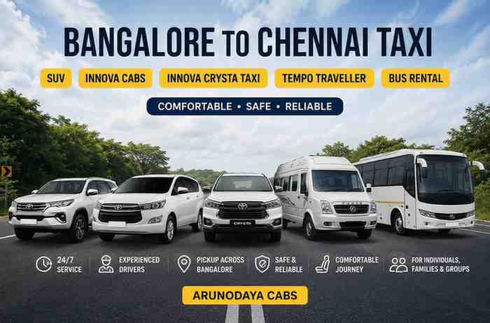 Bangalore to Chennai Taxi