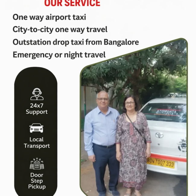 One Way Taxi Service in Bangalore