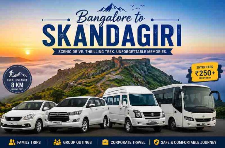 Bangalore to Skandagiri Hills