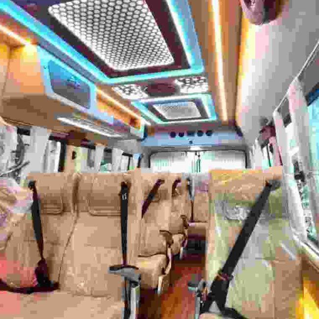 12 seater Tempo traveller seats