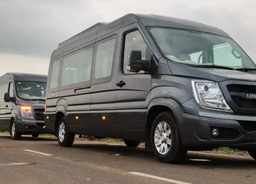 Maharaja tempo traveller luxury van for group travel rental in Bangalore